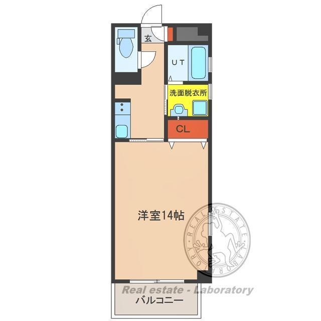 EXESS(1K/4階)の間取り写真