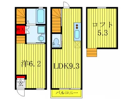ファベル文京千石(1LDK/1階)の間取り写真