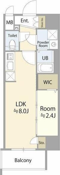 エスリード大曽根プレシャス(1LDK/15階)の間取り写真