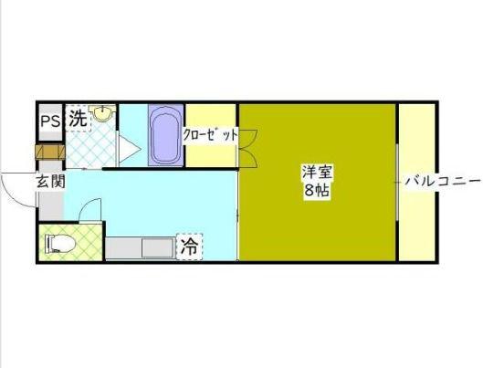 トレステーラ ハイステージ(1K/7階)の間取り写真