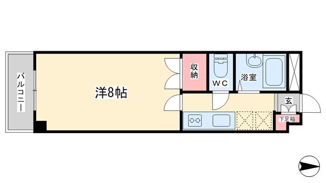 スタンザトキワ(1K/3階)の間取り写真