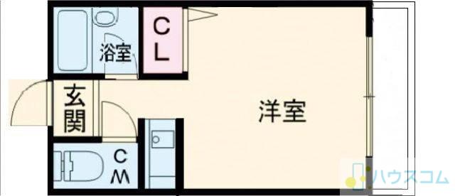 ラポール37(1K/3階)の間取り写真