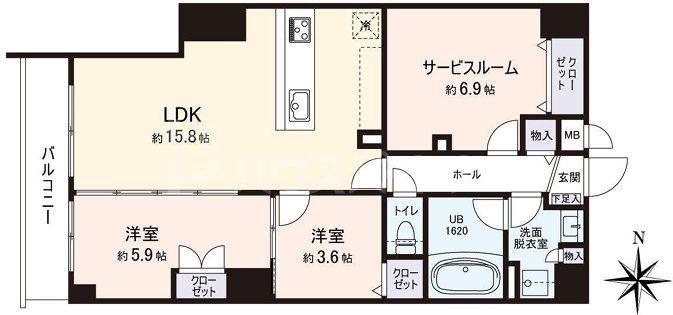 VISTA豊島(3LDK/1階)の間取り写真