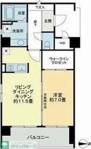 メゾン・ド・山手(1LDK/3階)の間取り写真