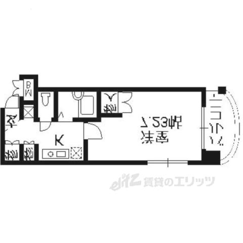 サンモールコート東洞院(1K/5階)の間取り写真