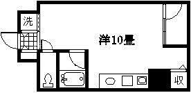 セントアンドリュース(ワンルーム/5階)の間取り写真