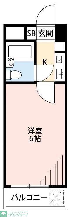 ジュネパレス新松戸第14(1K/7階)の間取り写真