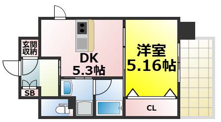 DA VINCHI(1DK/10階)の間取り写真