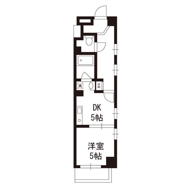 KOA吉祥寺(1DK/3階)の間取り写真