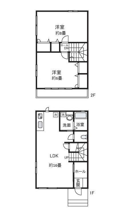 ハイム シンセリティ A(2LDK/1階)の間取り写真