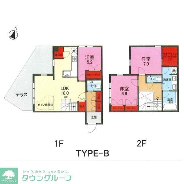 凛樹OFFEN(3SLDK/1階)の間取り写真