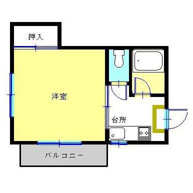 アーバン寿(1K/2階)の間取り写真