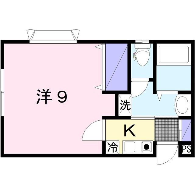 TRIONI(1K/1階)の間取り写真