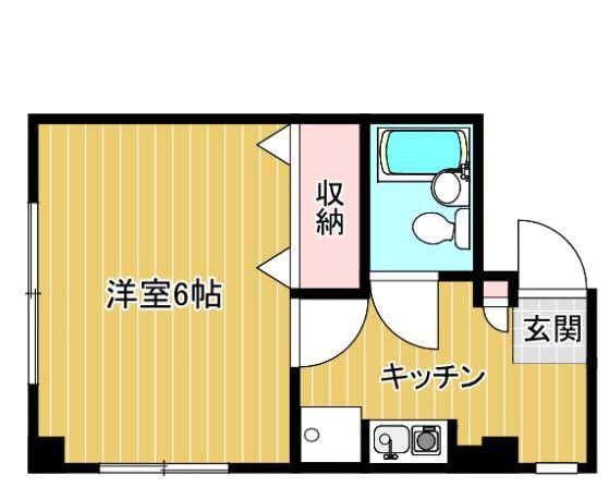 ファミール目白(1K/4階)の間取り写真