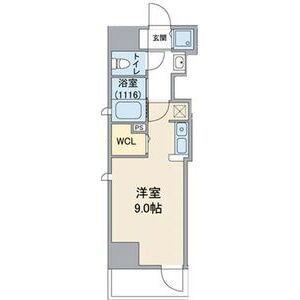 地下鉄鶴舞線 大須観音駅 徒歩6分 8階建 築8年(ワンルーム/4階)の間取り写真