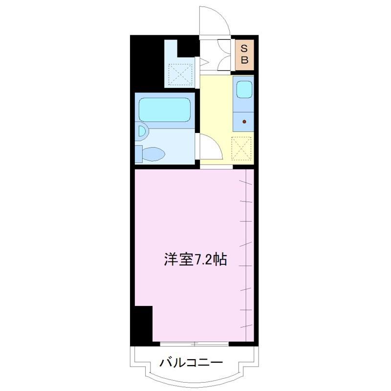 パークノヴァ横浜参番館(ワンルーム/7階)の間取り写真