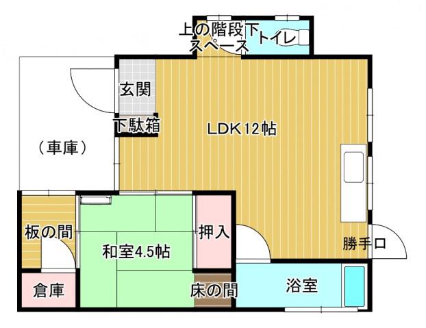 山根アパート(1LDK/1階)の間取り写真