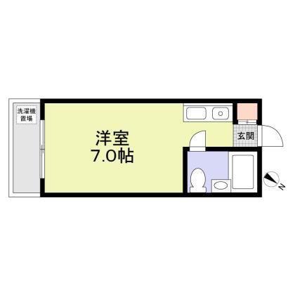 レガーロ行徳(ワンルーム/2階)の間取り写真