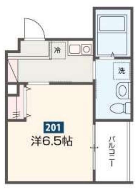 メルディア西新井VII(1K/2階)の間取り写真