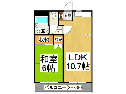 タカギマンションNO5(1LDK/3階)の間取り写真