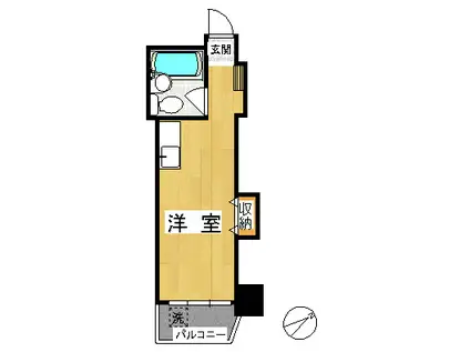 門前仲町東豊エステート(ワンルーム/10階)の間取り写真