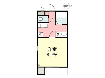 プレステージ藤塚(1K/1階)の間取り写真