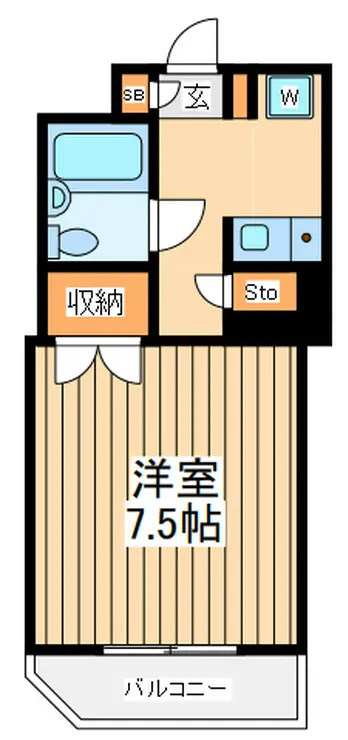 ベルハイム立川 4階階 間取り