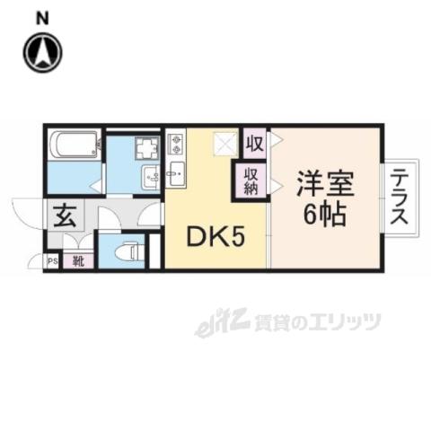 タウンコート大森(1DK/1階)の間取り写真