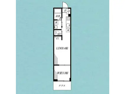 フローレンスベリー湘南台(1LDK/1階)の間取り写真