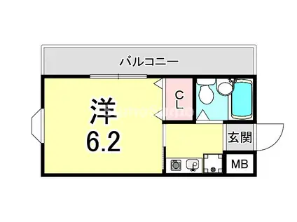 MERUCI森惠(1K/3階)の間取り写真