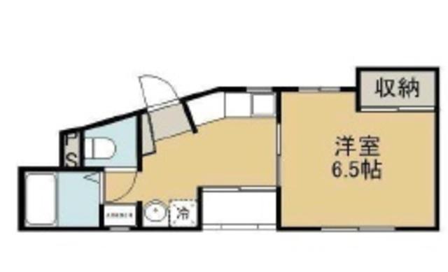 メゾンプラスワン(1DK/2階)の間取り写真