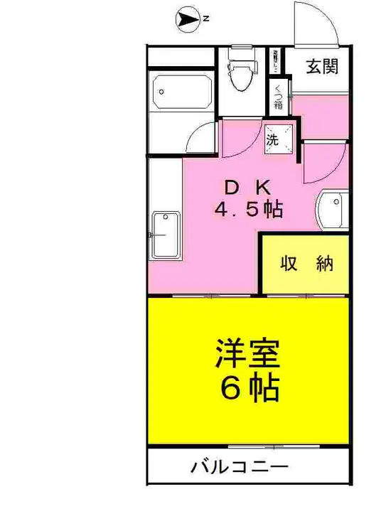 ドミールアカクラ 3階階 間取り