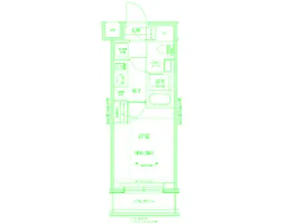 RELUXIA横濱元町(1K/3階)の間取り写真