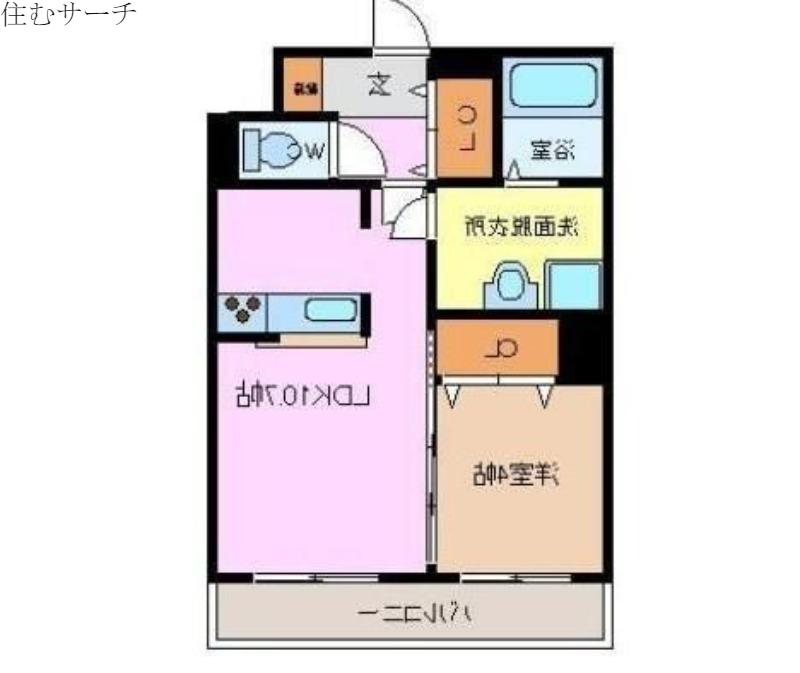 ファインII(1LDK/3階)の間取り写真