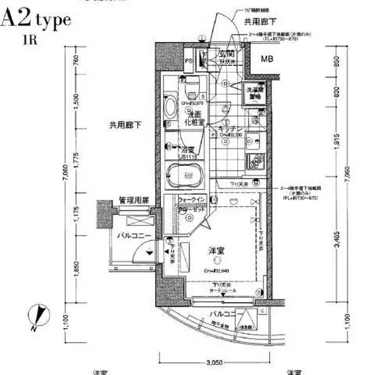 アーバンファースト神楽坂 6階階 間取り
