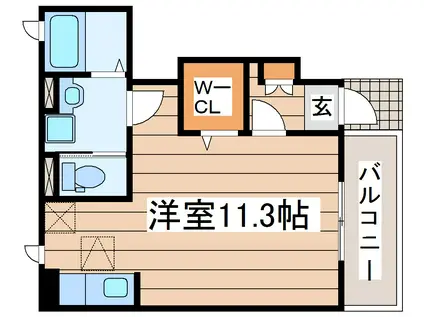 S・K・Y南小泉(ワンルーム/1階)の間取り写真