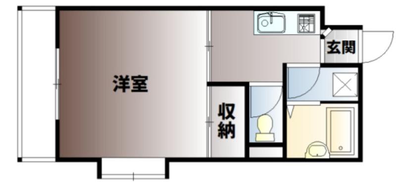 エトワール庄(1K/2階)の間取り写真