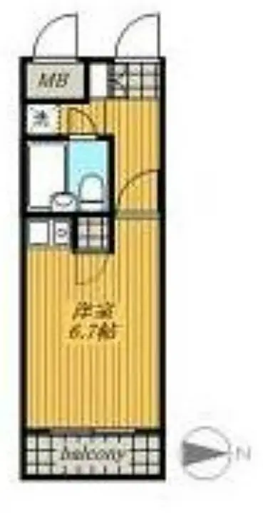 品川大井町スカイレジテル 3階階 間取り