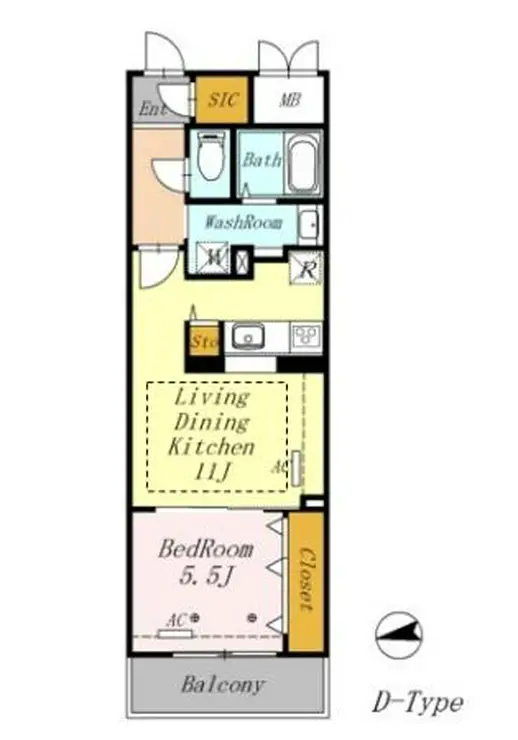 AZALETY上北沢 1階階 間取り