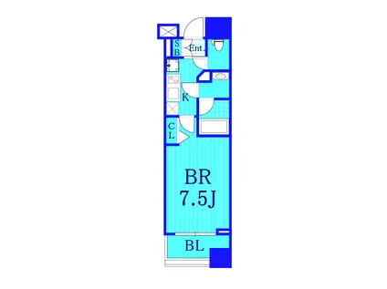 ハイズコンフロント横濱ベイ(1K/11階)の間取り写真