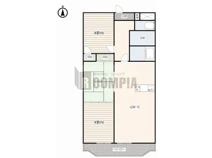アーバンヒルズ長山(3LDK/3階)の間取り写真
