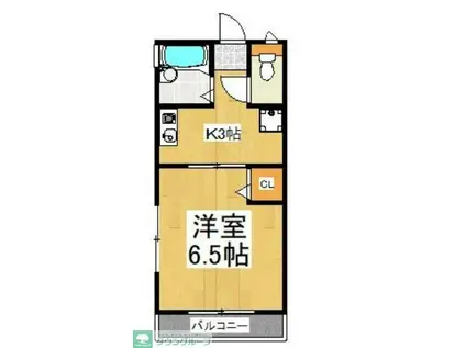 みはら 120(1K/2階)の間取り写真