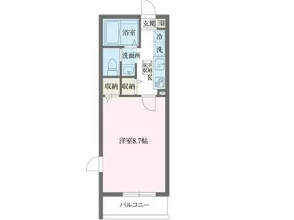 エルスタンザ赤羽(1K/2階)の間取り写真