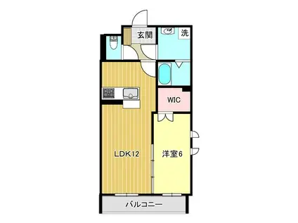 グリーン ガーデン(1LDK/2階)の間取り写真