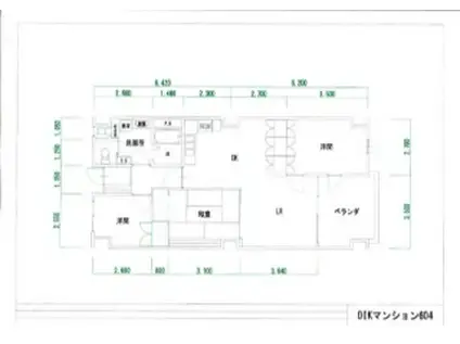 DIK鷺沼マンション(3LDK/6階)の間取り写真