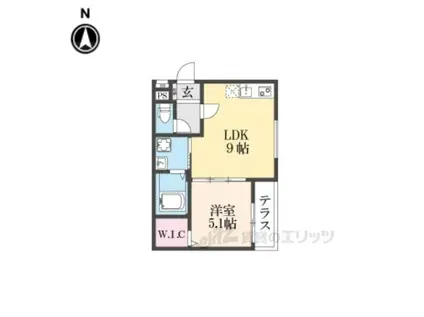 フジパレス花園中央公園南2番館(1LDK/3階)の間取り写真