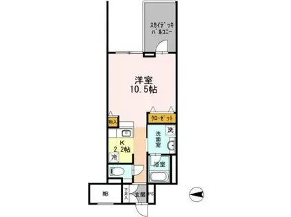 御幸レジデンス丸の内(ワンルーム/8階)の間取り写真