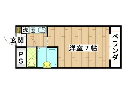 シティパーク菱屋西(1K/3階)の間取り写真