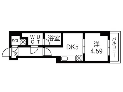 TRADIS大塚 TRADIS大塚(1DK/2階)の間取り写真