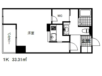 オーキッドレジデンス神戸三宮(ワンルーム/6階)の間取り写真